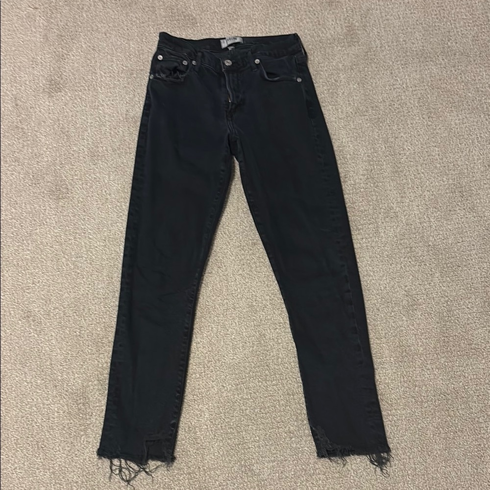 Agolde Black Skinny Jeans Sleek Fit